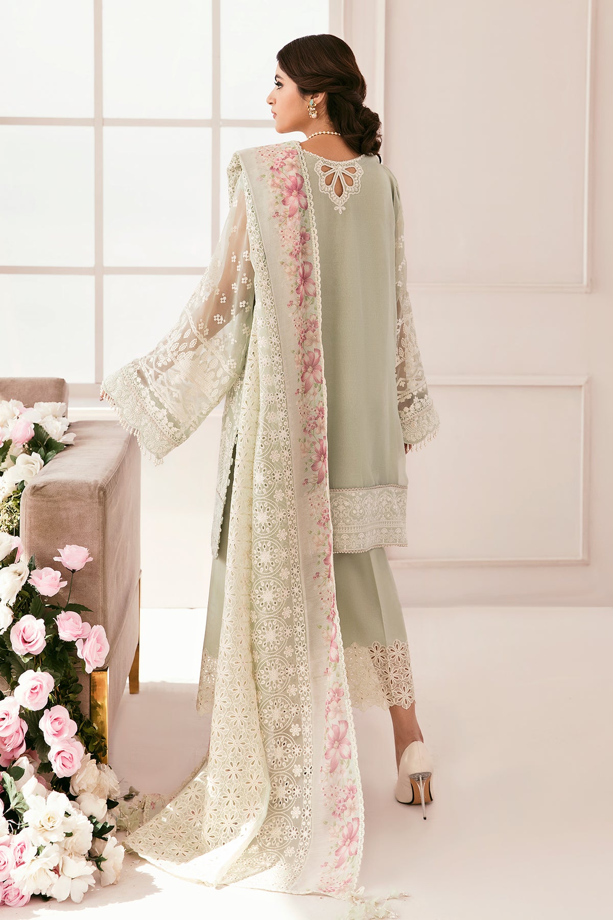 EMBROIDERED CHIFFON CH11-01 UNSTITCHED