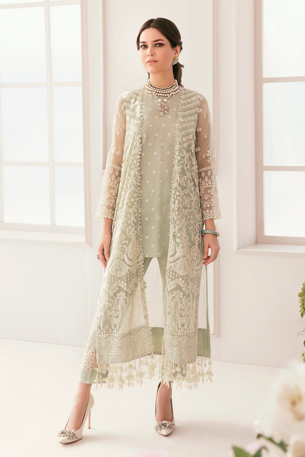 EMBROIDERED CHIFFON CH11-01 UNSTITCHED