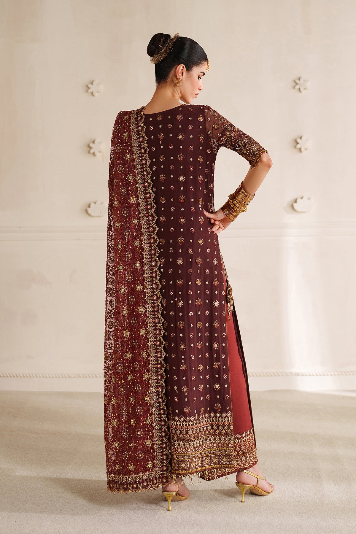 EMBROIDERED CHIFFON CH14-07 UNSTITCHED