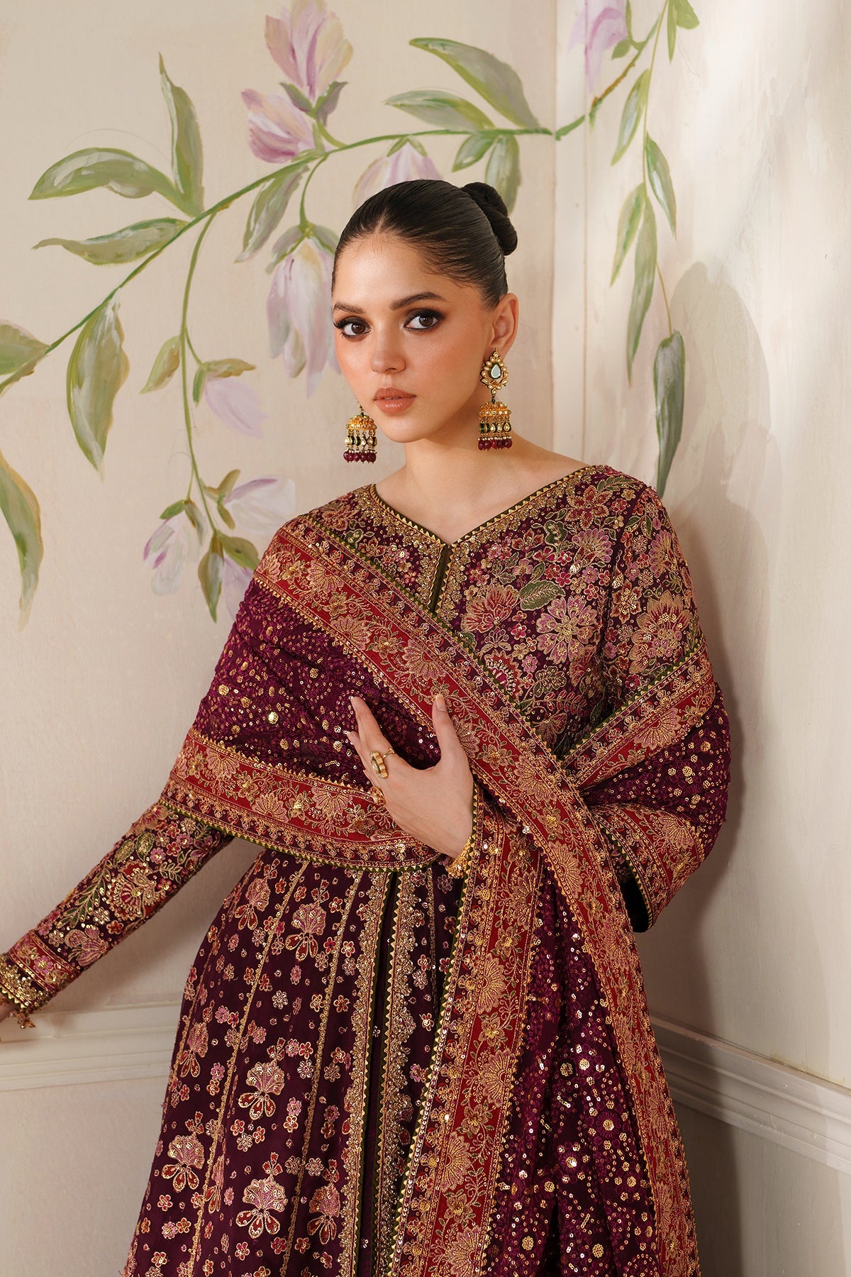 EMBROIDERED CHIFFON CH14-05 UNSTITCHED