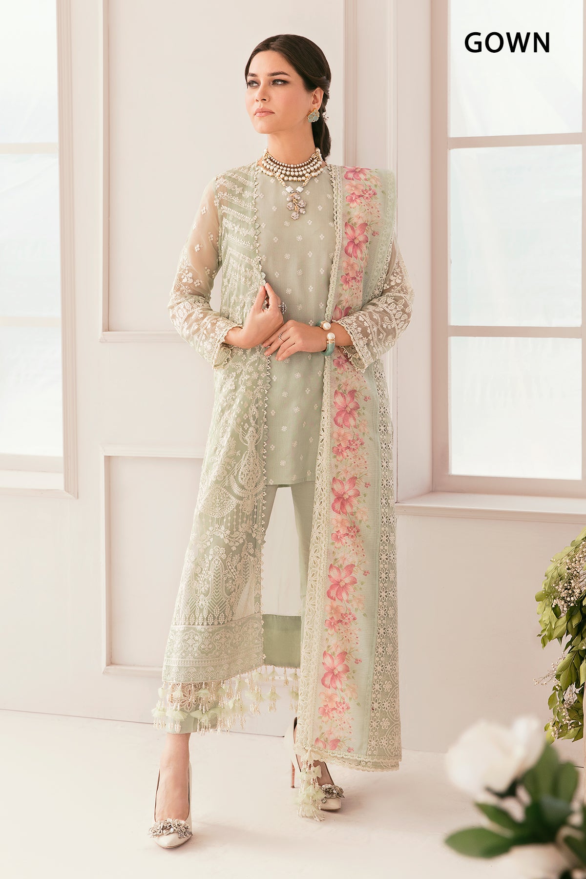 EMBROIDERED CHIFFON CH11-01 UNSTITCHED