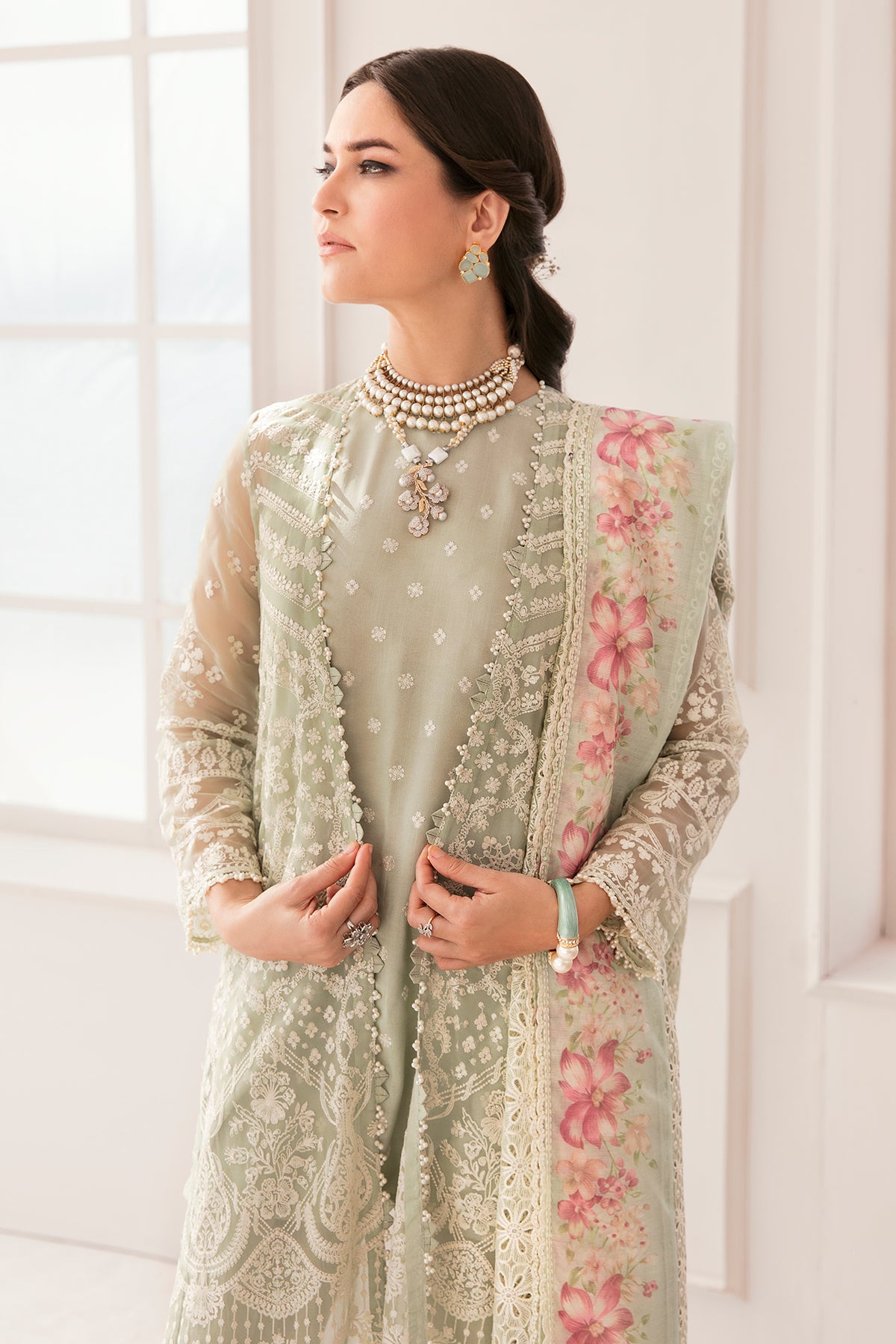 EMBROIDERED CHIFFON CH11-01 UNSTITCHED