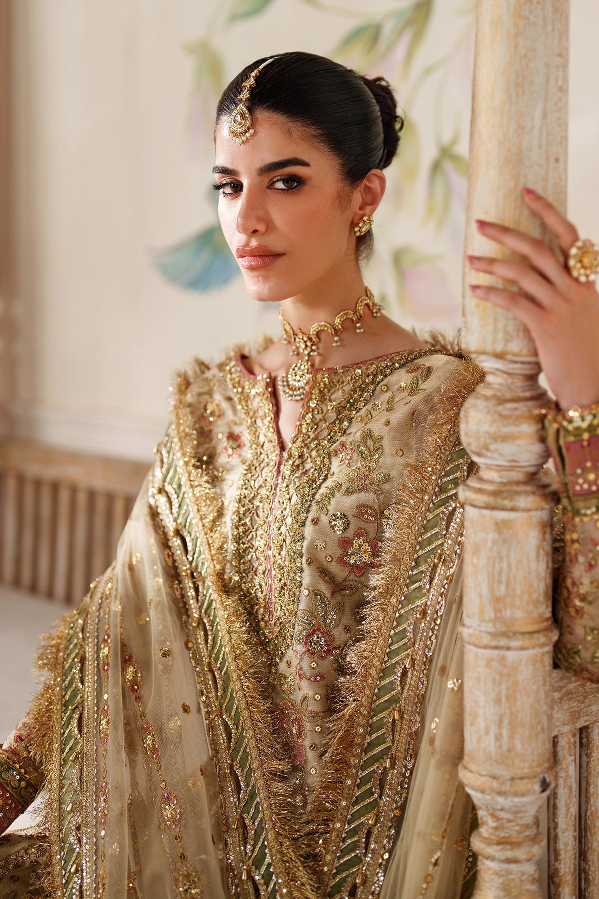 EMBROIDERED NET CH14-02 UNSTITCHED