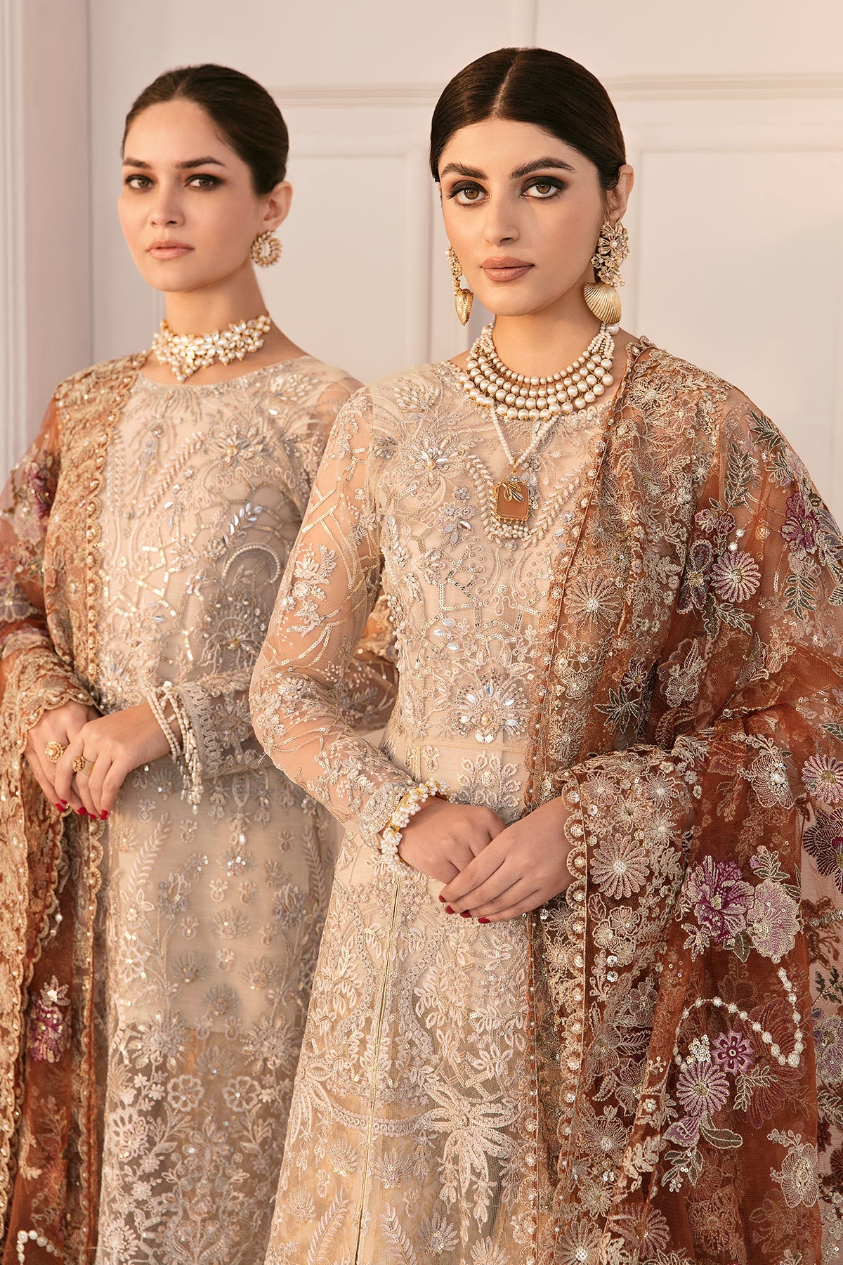 EMBROIDERED NET CH11-03 UNSTITCHED