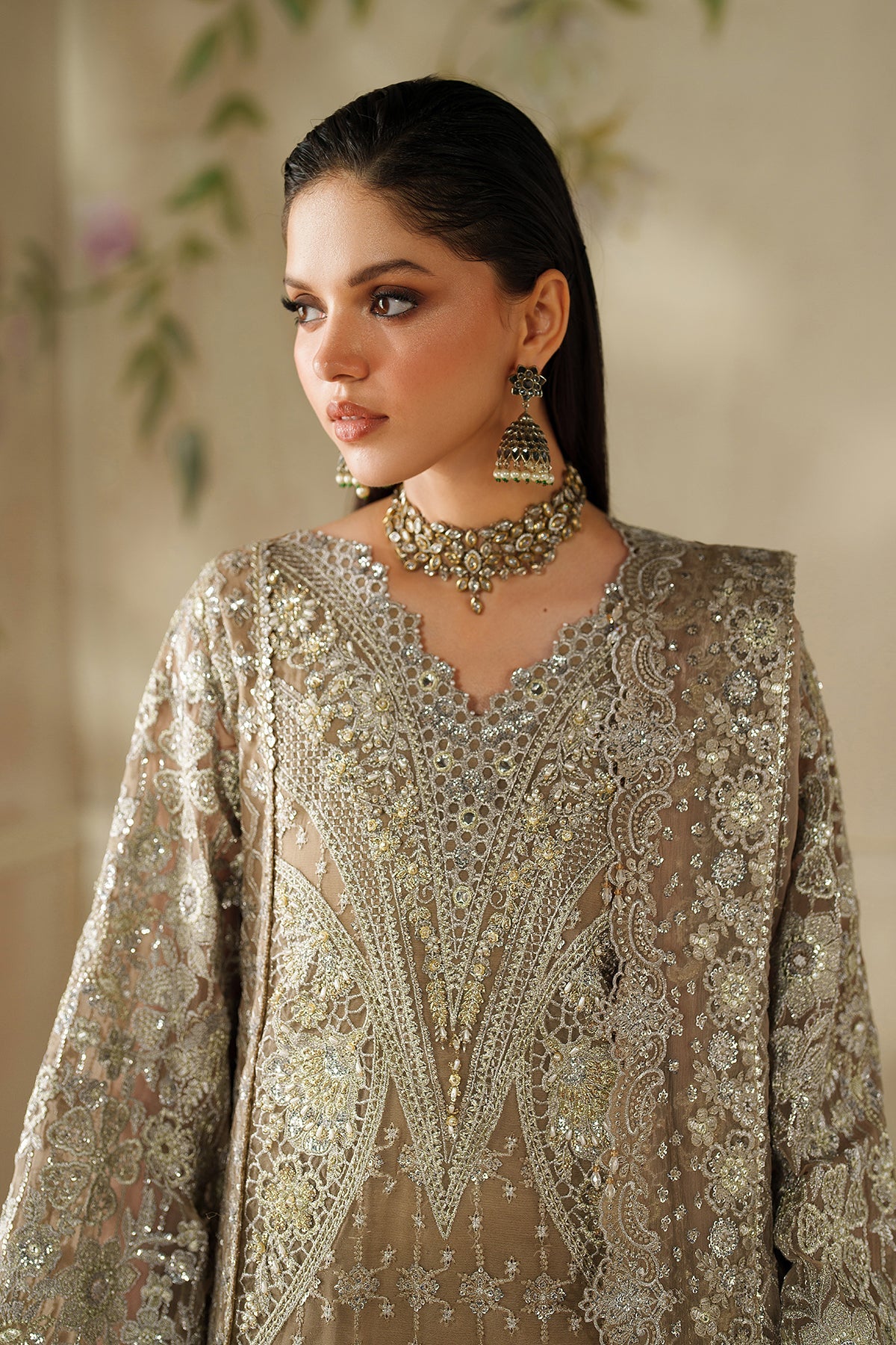 EMBROIDERED CHIFFON CH14-08 UNSTITCHED