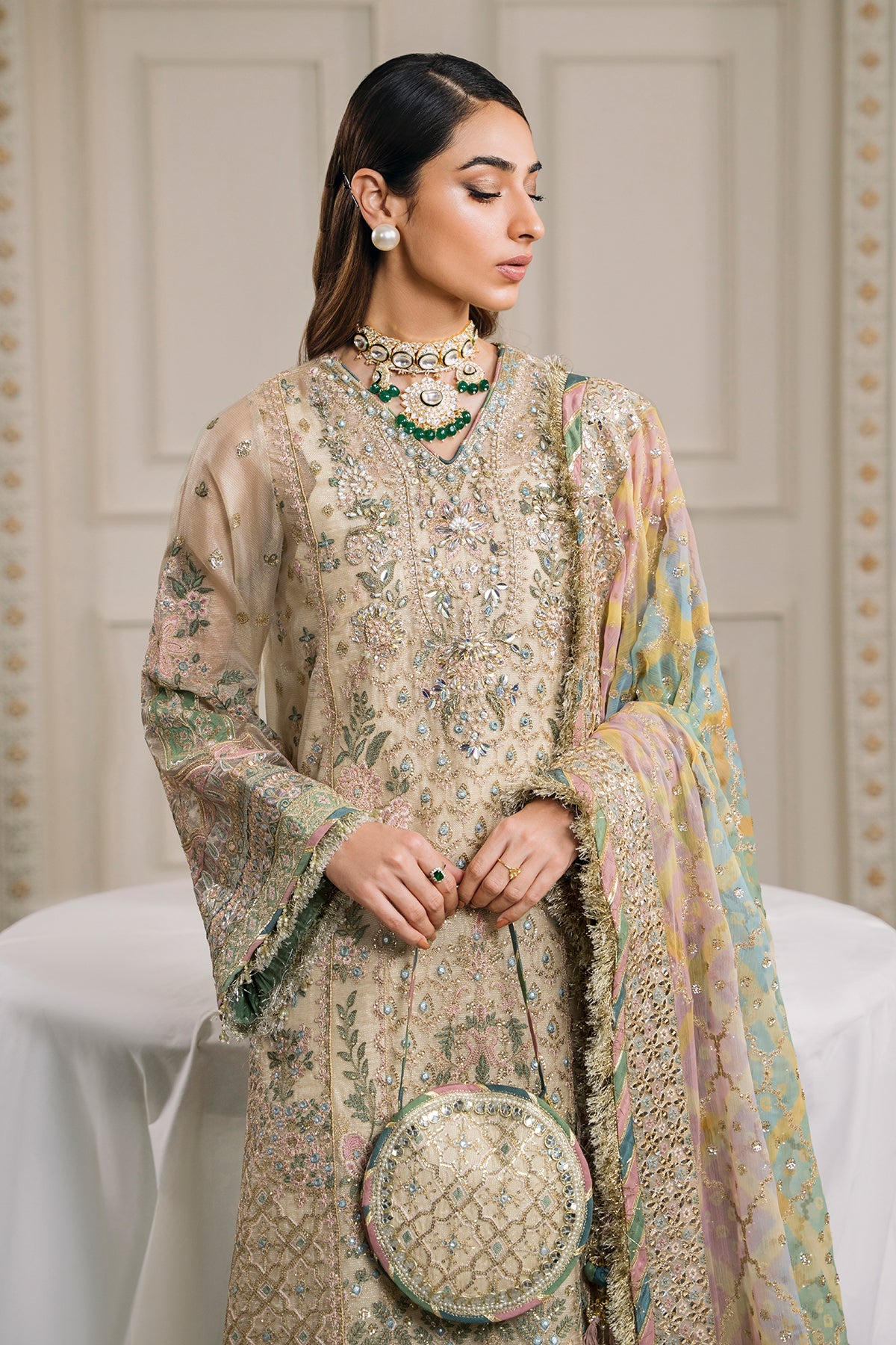 EMBROIDERED MASURI CH12-04 UNSTITCHED