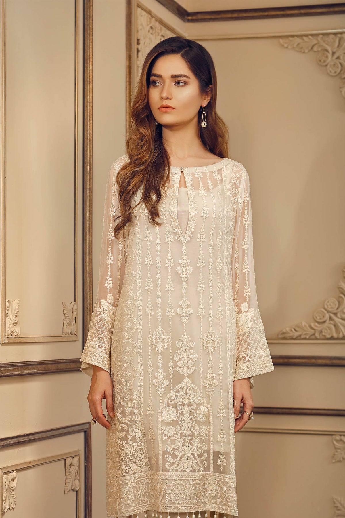 EMBROIDERED CHIFFON CH03-09 UNSTITCHED